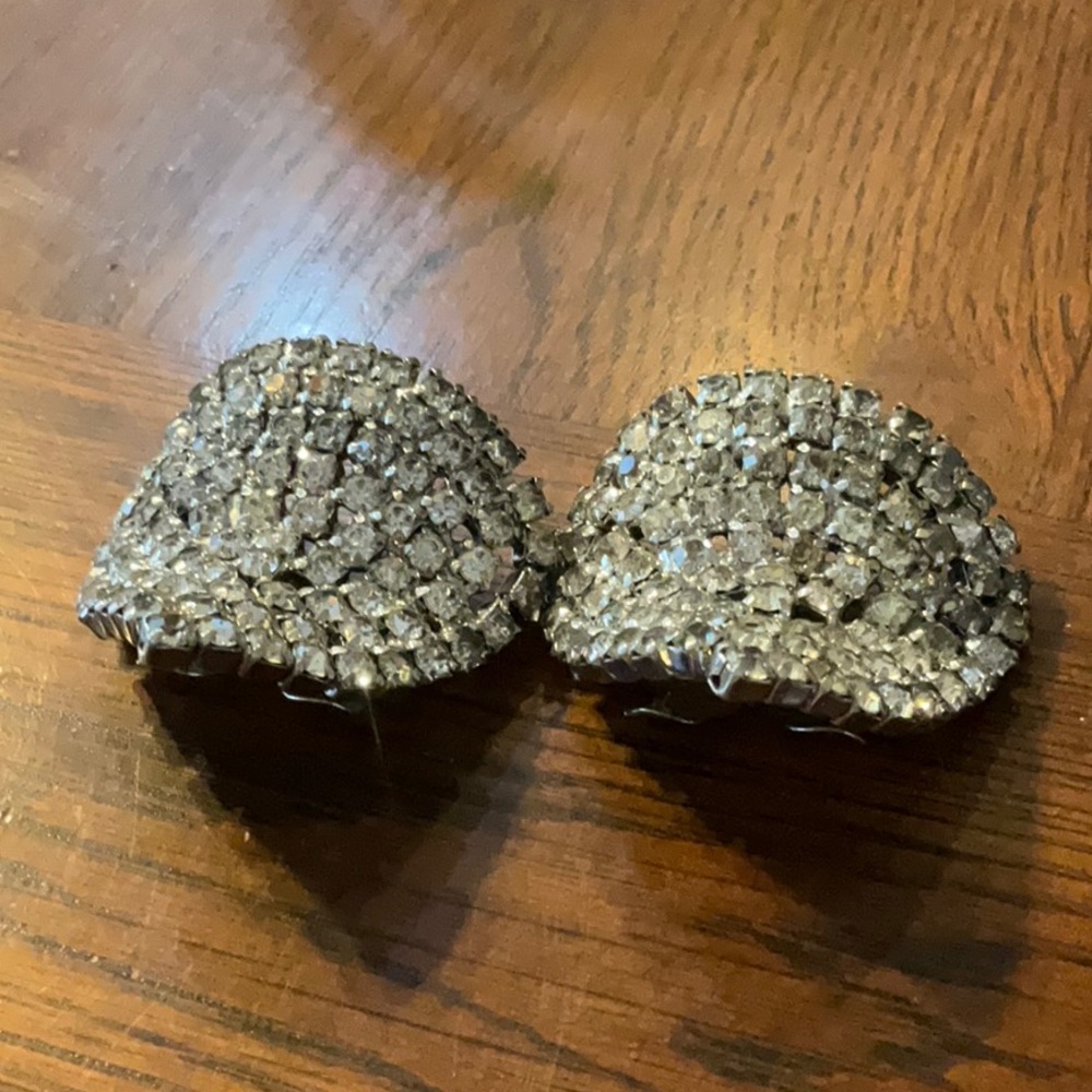 Vintage Musi Rhinestone Shoe Clips - Picture 3 of 9